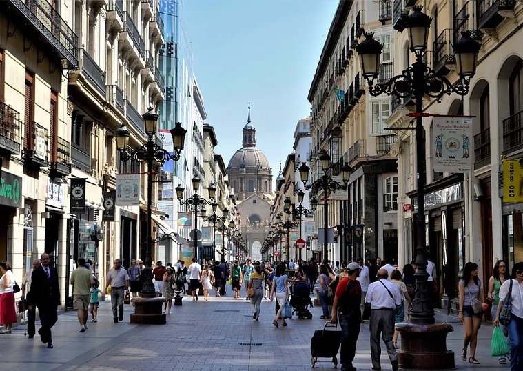 calle comercial de Zaragoza